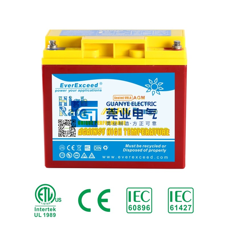 China 12V 100ah 200ah Professional High Temperature Resistant Deep Cycle UPS Battery | Guanye®