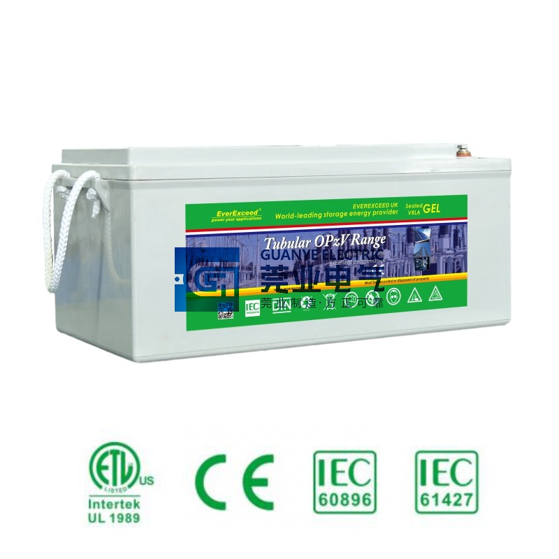 Shop 12V Gel Deep Cycle Battery Opzv Tubular Gel Battery For Solar  | Guanye®