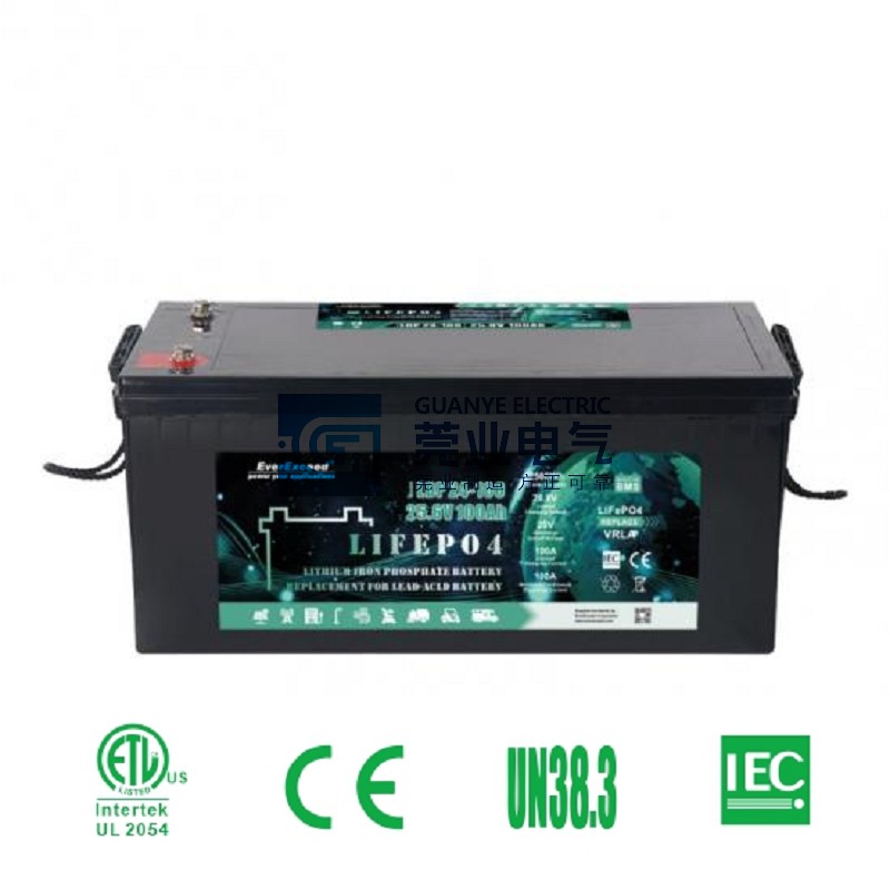 China 25.6V 100ah Lithium Ion Battery For Lead Acid Battery Replacement LiFePO4 Battery Pack 32700 For Electric Vehicle Electric Scooter | Guanye®