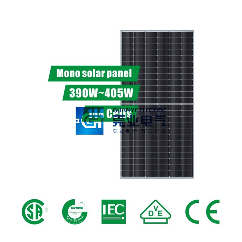 China 6 Inch 144 Cells(390~405W) PERC Half-Cut Solar Panel System | Guanye®