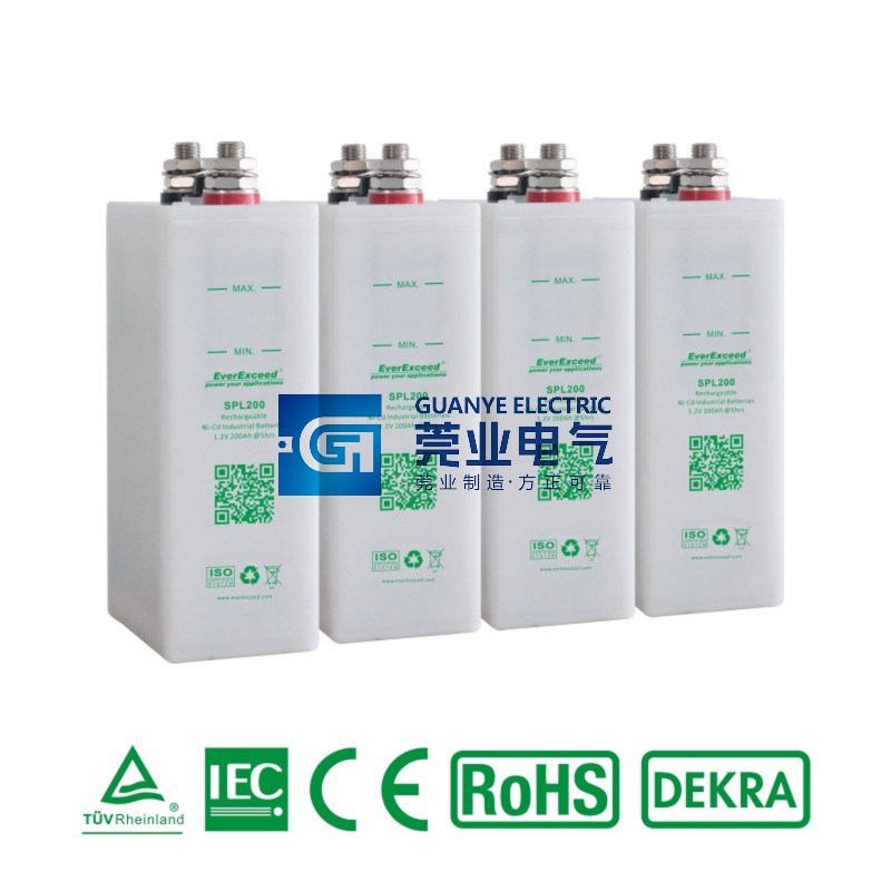 China SPL Ultra-Low Maintenance Gas Recombination Range NiCd Battery | Guanye®