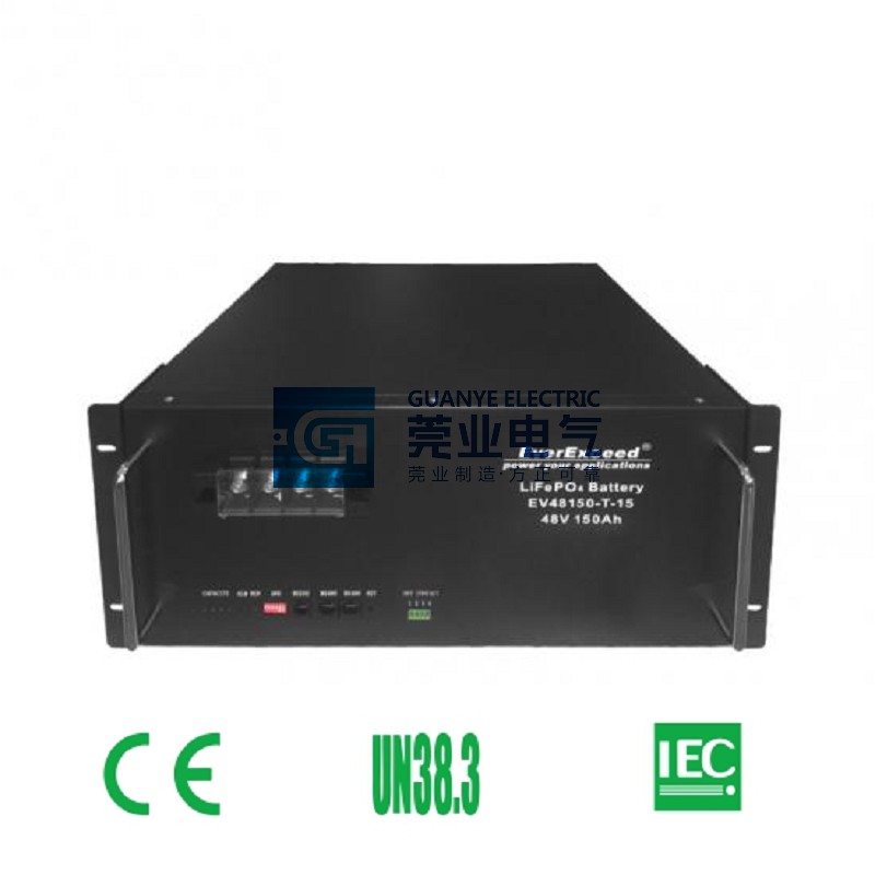 OEM UL Approval 48V 150ah Lithium Ion LiFePO4 Battery For Telecom Communication BTS | Guanye®